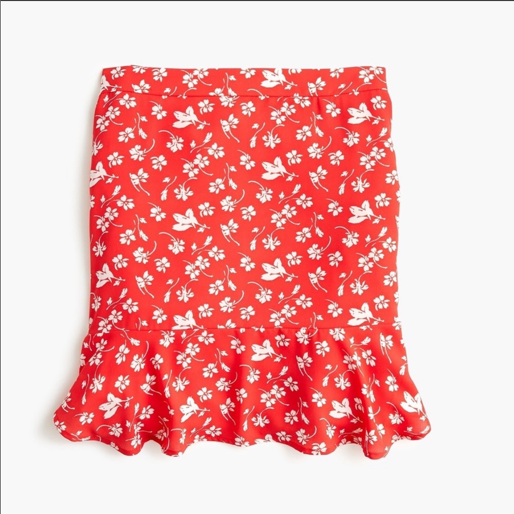 J Crew Floral Skirt